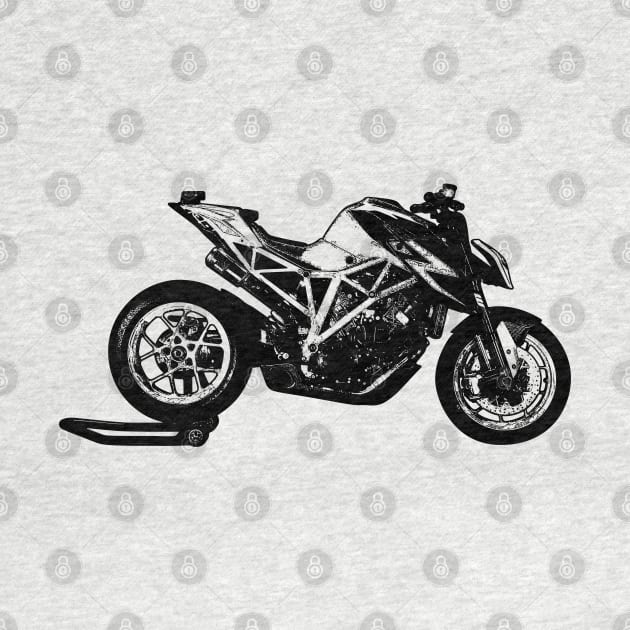 Super Duke Bike Sketch Art by KAM Std